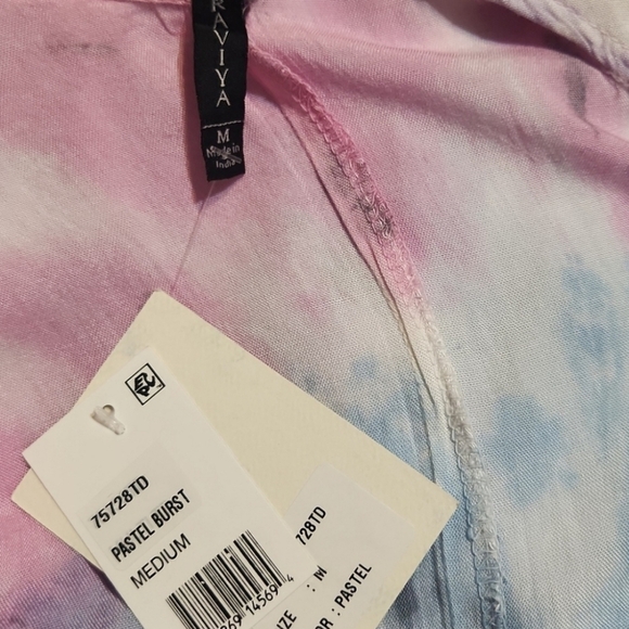 Raviya Pastel Tie Dye High Low Maxi Dress Swim Cover Up NWT - Picture 7 of 7